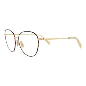 Celine Womens Cat Eye Gold Gold Transparent Fashion Designer Eyewear